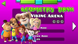 Барбоскины играют в Geometry Dash 20 F777  Viking Arena [upl. by Sirromad]