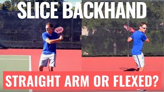 Federer Slice Backhand Technique [upl. by Jedd]