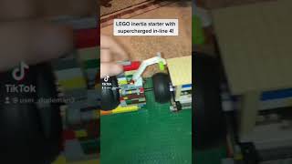 LEGO inertia starter V20 demonstration with supercharged inline 2 and inline 4 [upl. by Viola]