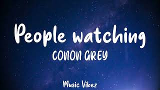 Conan Gray  People Watching Lyrics [upl. by Akimas]