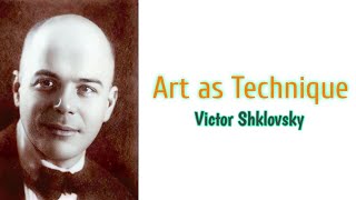 Art as Technique Defamiliarization essay by Victor Shklovsky summary analysis in Tulugu [upl. by Chrysler]