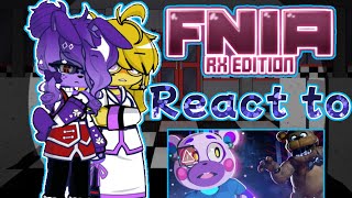 FNIA React to FNAF song hes a scary bear second try FNIA x Gacha life 2 enjoy enjoy [upl. by Malamut]