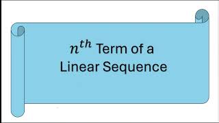 nth Term of a Linear Sequence [upl. by Alit179]