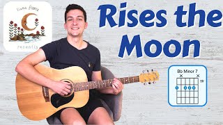 How to Play Rises the Moon Liana Flores  Guitar Tutorial  Chords [upl. by Ahseym809]