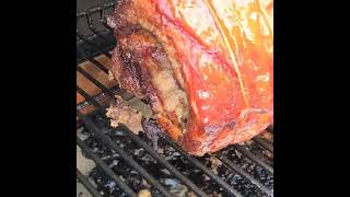 Hear that sizzle traegertraegernation porketta [upl. by Dart]