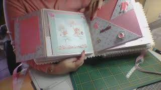 Presentation finale album coffret naissance fillescrapbooking [upl. by Latsyek]