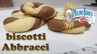 BISCOTTI ABBRACCI di frolla senza burro come gli originali [upl. by Mclyman218]