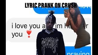 I Don’t Wanna Do This Anymore XXXTENTACION Lyric Prank on CrushVERY EMOTIONAL [upl. by Merat844]