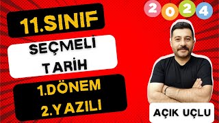 11 SINIF SEÇMELİ TÜRK KÜLTÜR VE MEDENİYET TARİHİ 1DÖNEM 2YAZILI 2024 açık uçlu sorular [upl. by Enelrahs]