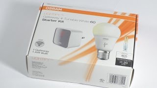 OSRAM Lightify Home Lighting Kit REVIEW [upl. by Nylcsoj]