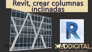 Revit crear columnas inclinadas [upl. by Devonne]