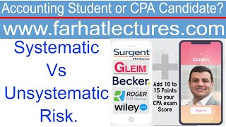 Systematic risk Vs unsystematic risk Explained with Examples Essentials of Investments CFA Exam [upl. by Sanoj]