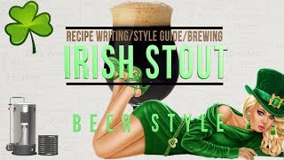 Irish Stout brewing recipe writing guide Grainfather [upl. by Giselbert]