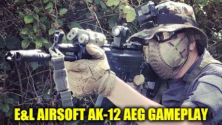 EampL Airsoft AK12 AEG Gameplay Video [upl. by Iiette]