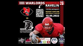 Livestream AFL Division 2 Vienna Warlords vs Weinviertel Spartans [upl. by Wickham]