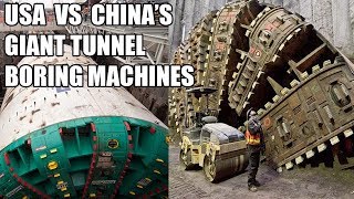 USA vs Chinas Giant Tunnel Boring Machines MEGASIZE Tunnel Boring Machines [upl. by Nairim]