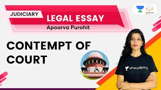 Contempt of Court  Legal Essay  Apoorva Purohit  Linking Laws [upl. by Ynaffat]