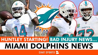 🚨JUST IN Tyler Huntley Named STARTING QB  Terron Armstead amp Kendall Fuller OUT  Dolphins News [upl. by Takara]