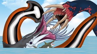 Squidshark VS Hammerhead Worm VS Alien Worm [upl. by Collum253]