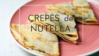 CÓMO HACER CREPES DE NUTELLA DELICIOSAS nutella crepe  Las María Cocinillas [upl. by Carissa]