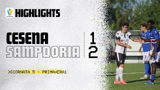 CESENA  SAMPDORIA Highlights Primavera 1 [upl. by Nahgem4]