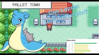 Can I Beat Pokemon FireRed With Only Lapras [upl. by Aciraa]