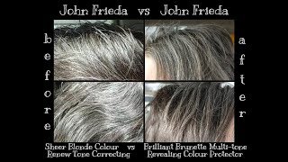 Final Review of John Frieda Brilliant Brunette MultiTone Revealing Color on Gray Hair [upl. by Noillid]