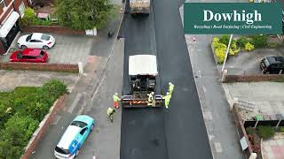 Our surfacing team resurfacing a section of Bispham Road in Southport [upl. by Alletniuq]