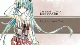 La La Love You by Hatsune Miku Romaji Lyrics [upl. by Hamlin]