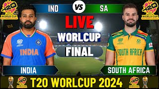 India vs South Africa live T20 World Cup Final  IND vs SA Live Match Today [upl. by Ysirhc421]