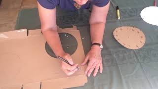 How to make a cardboard clock [upl. by Rasaec]