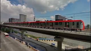 LRT1  Cavite Extension Phase 1 Test runs 60 fps [upl. by Anaidni915]