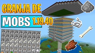 Granja De Mobs Minecraft Bedrock 119 [upl. by Sutit521]