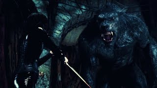 Underworld Awakening  Selene vs Giant Werewolf [upl. by Elinor]