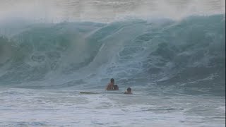 SURFER GETS RESCUED AFTER LOSING SHORTS HECTIC SWIM TO SHORE AFTER BREAKING BOARD [upl. by Kailey]