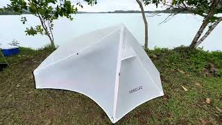 Forclaz MT900 Trekking Tarp Tent Exterior Look [upl. by Ylro]