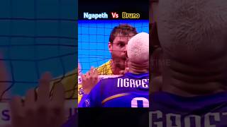 Ngapeth vs Bruno ☠️ world class 🌎volleyball match 🏐 fight viral shorts video [upl. by Asyar891]