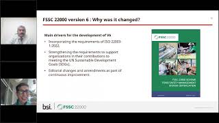 Webinar Understanding the FSSC 51 to 60 Transition Key Concepts and Implementation Strategies [upl. by Miquela]