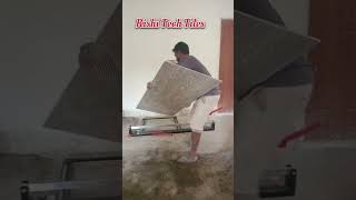 Zaptec tile cutter mass cutting 😎😎24tile tile cutting ytstudio [upl. by Valerle]