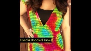 TieDye with Fabric Markers  DIY Fashion [upl. by Esidarap10]