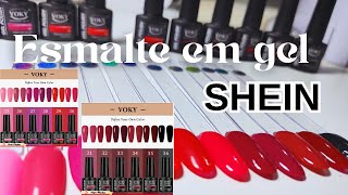 Esmaltes shein  comprinhas de esmaltes em gel bons e baratos [upl. by Eudo]