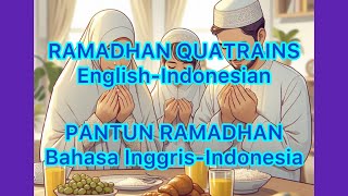 EnglishIndonesian Ramadhan Quatrains Pantun Ramadhan Bahasa InggrisBahasa Indonesia Bulan Puasa [upl. by Alikat290]