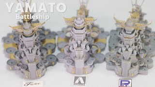 戦艦大和 大日本帝国海軍 前編 IJN Battleship YAMATO 1700 艦船模型 ピットロード・青島・フジミ の３隻作る Vol1 [upl. by Arihas]