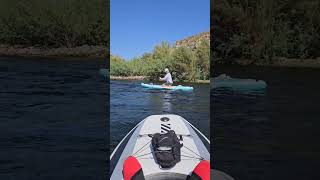 Salt River Paddle Boarding arizona paddleboard [upl. by Htiel518]