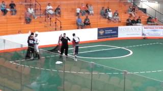 Six Nations Arrows vs Barrie Lakeshore scrap [upl. by Iznyl888]