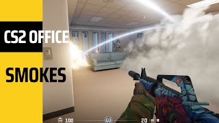 CS2 OFFICE SMOKES NADES [upl. by Cataldo]