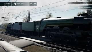 Flying Scotsman 60103  LMS 8F 48151 Speeding along the ecml TSW 4 [upl. by Betsey]