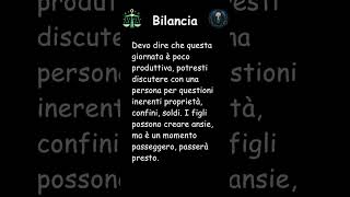 Bilancia oroscopo di mercoledì 30 ottobre 2024 dalla Stanza Esoterica short [upl. by Helm]