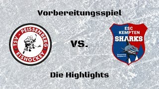 TSV Peißenberg quotEishacklerquot vs ESC Kempten quotSharksquot  Die Highlights [upl. by Aihtnys]