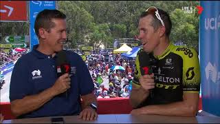 Mathew Hayman Interview  2019 Santos Tour Down Under [upl. by Nanine]